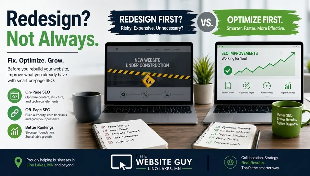 Why SEOs Push for Website Redesigns (and Why They Should Work With Your Web Designer First)