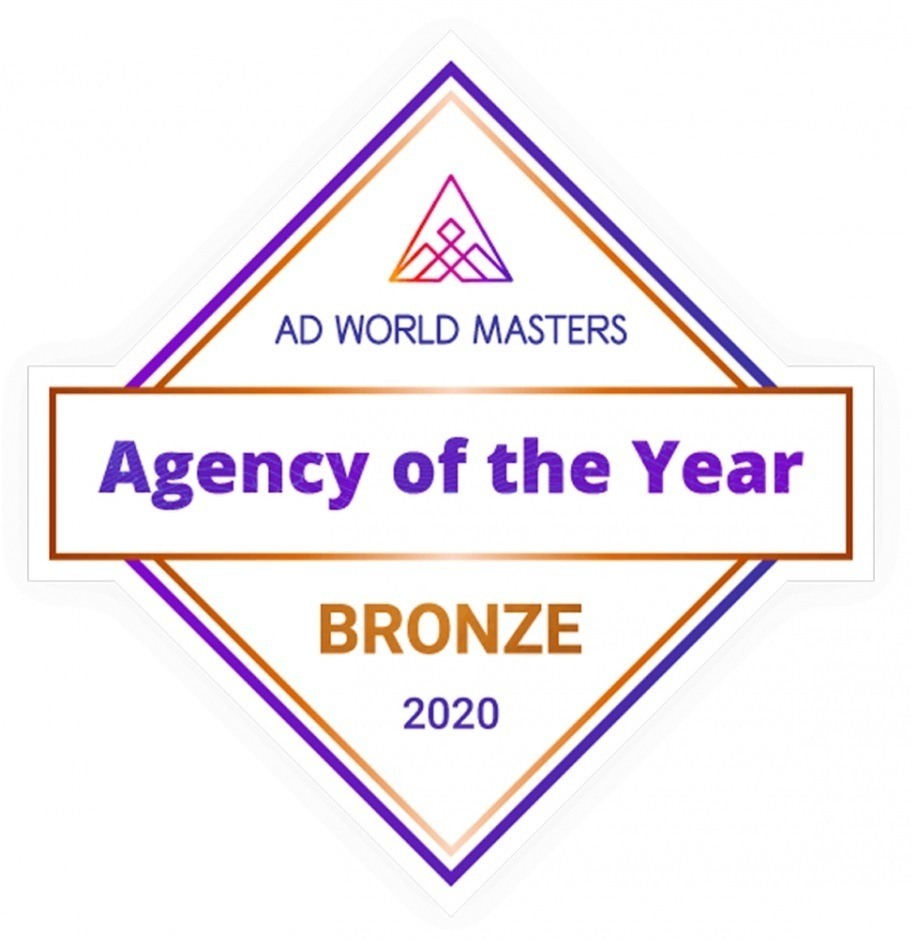 Voted Agency of the Year 2019 (Bronze Level) by Ad World Masters