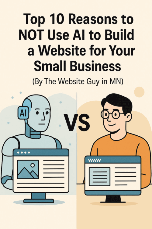 Top 10 Reasons to NOT Use AI to Build a Website for Your Small Business